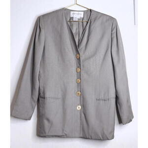 VTG Beige Jones NY Blazer - Large